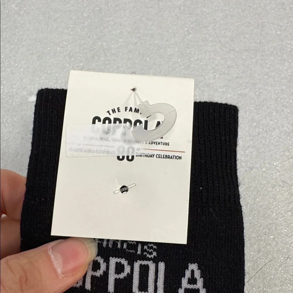 Francis Ford Coppola limited edition 80th birthday socks NWT one size